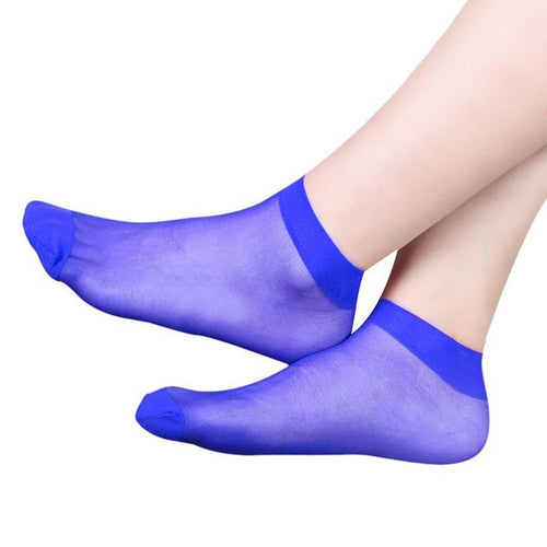 10Pairs/Lot White Socks Women Ultra-thin Casual Elastic 8Color Short Women Socks Ankle women sock calcetines mujer,socken damen GS