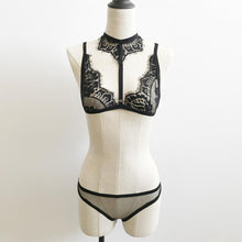 1PC Lace Crop Top + Pants Set Women Sexy Lingerie Lace Bralette Crop Tops Babydoll Women's Nightwear Basic camisoles #23 GS