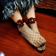 1Pair Fashion Women Sexy Lace Fishnet Net Flower Plain Top-Ankle Short Socks 5Colors Calcetines Mujer #417 GS