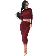 2 Piece Set Women Dress  Fashion  Turtleneck Sexy Elegant Women Long Sleeve Bodycon Party Club Womens Dresses #1215 GS
