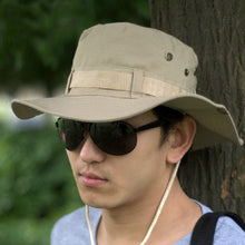 New 5Color Fashion Cap Men Bucket Hat Boonie Hunting Fishing Outdoor Wide Caps Brim Baseball Cap  GS
