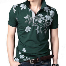 New Fashion Polo Shirts Men Summer Printed Short Sleeve Shirts Plus Size Lapel Business Shirt Tops High Quality 31165 GS