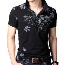 New Fashion Polo Shirts Men Summer Printed Short Sleeve Shirts Plus Size Lapel Business Shirt Tops High Quality 31165 GS