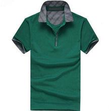 New Fashion Polo Shirts Men Summer Printed Short Sleeve Shirts Plus Size Lapel Business Shirt Tops High Quality 31165 GS