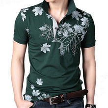 New Fashion Polo Shirts Men Summer Printed Short Sleeve Shirts Plus Size Lapel Business Shirt Tops High Quality 31165 GS