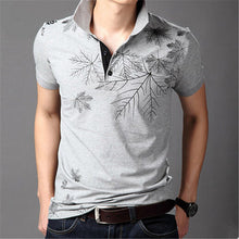 New Fashion Polo Shirts Men Summer Printed Short Sleeve Shirts Plus Size Lapel Business Shirt Tops High Quality 31165 GS