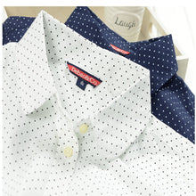 Women Blouses Polka Dot Shirt Long Sleeve Fashion Cotton Camisas Femininas Blusas Female Tops For Mori Girls 70016 GS