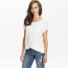 100% High Quanlity New Women Casual Blouse Fashion Back Wings Print Short Sleeve Blouse Loose Tops Shirts  GS