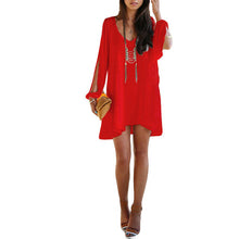 Brand New Vestidos Plus Size Straight Knee-Length Dress Brief Full Off Shoulder O-neck Chiffon Women Dresses 70936 GS