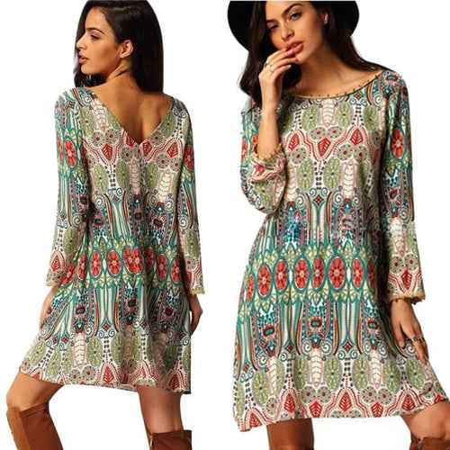 European Women Dress Loose Fashion Casual Plus Size Women Clothing S-XXXL Beach  Dress Women Dresses Vestido YD10 GS
