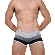 Fahsion Men's Underwear Cotton Spandex Striped Men's Underpanties U Convex Pouch Shorts Mens Panties Boxers homme GS
