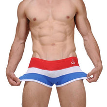 Fahsion Men's Underwear Cotton Spandex Striped Men's Underpanties U Convex Pouch Shorts Mens Panties Boxers homme GS