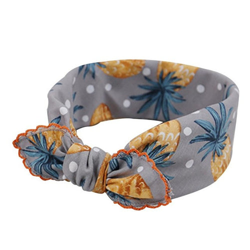 Fashion Baby Child New Multi-Purpose Scarf Pineapple Print kids hair accessories Handkerchief Headbands haaraccessoires YL GS