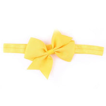 Fashion Headbands For Children Baby Solid Bow head band elastic Ribbon baby girls Hair Accessories infantis gift LY GS