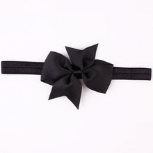 Fashion Headbands For Children Baby Solid Bow head band elastic Ribbon baby girls Hair Accessories infantis gift LY GS