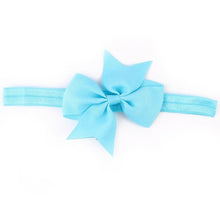 Fashion Headbands For Children Baby Solid Bow head band elastic Ribbon baby girls Hair Accessories infantis gift LY GS