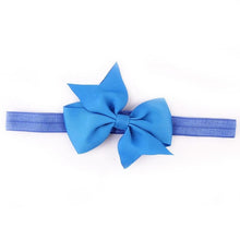 Fashion Headbands For Children Baby Solid Bow head band elastic Ribbon baby girls Hair Accessories infantis gift LY GS
