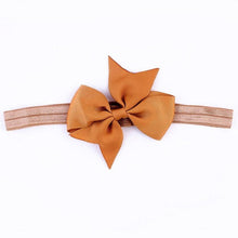 Fashion Headbands For Children Baby Solid Bow head band elastic Ribbon baby girls Hair Accessories infantis gift LY GS