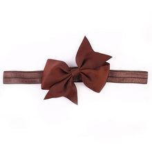 Fashion Headbands For Children Baby Solid Bow head band elastic Ribbon baby girls Hair Accessories infantis gift LY GS