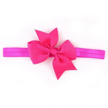Fashion Headbands For Children Baby Solid Bow head band elastic Ribbon baby girls Hair Accessories infantis gift LY GS