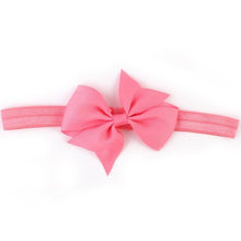 Fashion Headbands For Children Baby Solid Bow head band elastic Ribbon baby girls Hair Accessories infantis gift LY GS
