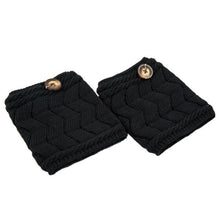 Fashion  Knitted Warm Button Crochet Leg Warmer WomeN Boot Socks Leg Warmers Socks For Women Lady Girls 1 pair GS