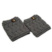 Fashion  Knitted Warm Button Crochet Leg Warmer WomeN Boot Socks Leg Warmers Socks For Women Lady Girls 1 pair GS