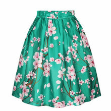 Fashion Women 3 Colors Skirt Work Wear Elegant Skirts Women A-Line Print Umbrella Mid Skirt Puff Skirts Womens Clothing GS