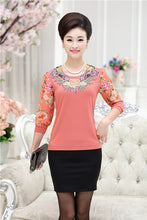 Fashion Women T shirts Print T-shirt Women O-neck AppliquesTop Short Sleeve XL-4XL Female Plus Size tops 71010 GS