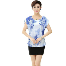 Fashion Women T shirts Print T-shirt Women O-neck Top Short Sleeve L-4XL Female Plus Size tops 71005 GS