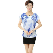 Fashion Women T shirts Print T-shirt Women O-neck Top Short Sleeve L-4XL Female Plus Size tops 71005 GS