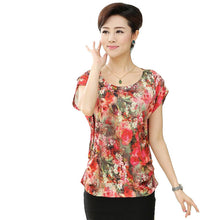 Fashion Women T shirts Print T-shirt Women O-neck Top Short Sleeve L-4XL Female Plus Size tops 71005 GS