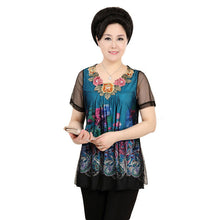 Fashion Women T shirts Print T-shirt Women O-neck Top Short Sleeve XL-4XL Female Plus Size tops 70922 GS