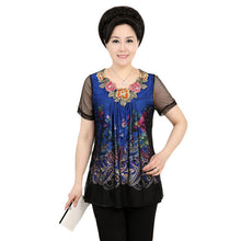 Fashion Women T shirts Print T-shirt Women O-neck Top Short Sleeve XL-4XL Female Plus Size tops 70922 GS