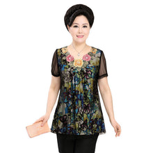 Fashion Women T shirts Print T-shirt Women O-neck Top Short Sleeve XL-4XL Female Plus Size tops 70922 GS