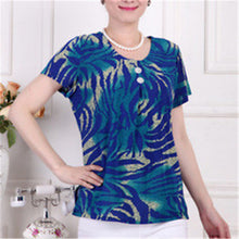 Fashion Women T shirts Print T-shirt Women Top Short Sleeve XL-4XL Female Plus Size tops 71013 GS