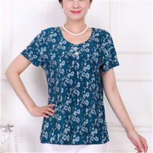 Fashion Women T shirts Print T-shirt Women Top Short Sleeve XL-4XL Female Plus Size tops 71013 GS