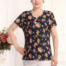 Fashion Women T shirts Print T-shirt Women Top Short Sleeve XL-4XL Female Plus Size tops 71013 GS