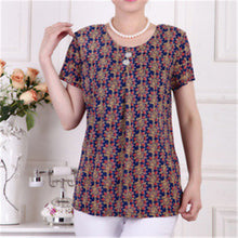 Fashion Women T shirts Print T-shirt Women Top Short Sleeve XL-4XL Female Plus Size tops 71013 GS