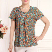 Fashion Women T shirts Print T-shirt Women Top Short Sleeve XL-4XL Female Plus Size tops 71013 GS
