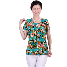 Fashion Women T shirts Print T-shirt Women Top Short Sleeve XL-4XL Female Plus Size tops 71013 GS