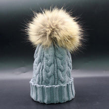 Fashion Women  Warm Knitted Wool Crochet Faux Fur Hats pompom Beanies Cap Women Hats For Women Beanies GS