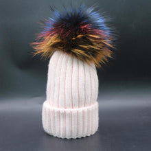 High Quality Hats With Fur Pompon Ball Caps For Russia   Beanies Women Knitting Wool Hats Female Cap Skullies GS