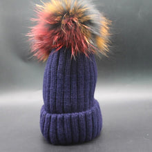 High Quality Hats With Fur Pompon Ball Caps For Russia   Beanies Women Knitting Wool Hats Female Cap Skullies GS