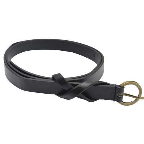 Hot Sale Men Women's Belt Vintage Cross Belt Accessories 8 Shaped Casual Thin Leisure Belt Artificial leather Strap #YAEL GS