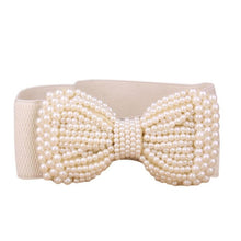 Hot Sale Women Bowknot Cummerbund Stretch Elastic Bow Fashion Wide Waistband Waist Belts For Women Ceinture Femme YD15 GS