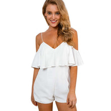 Hot Sale Women Clubwear Playsuit Black White Off Shoulder Bodycon Party Jumpsuit Romper jumpsuit  monos de mujer GS