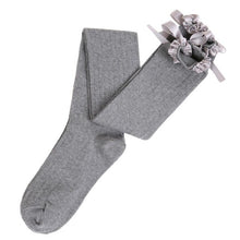 Hot Sale Women's Cotton Elastic Leggings   Over Knee Bow Solid Fashion Thigh High Long Stockings 1128# GS