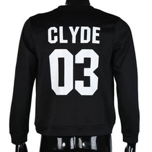 New Arrival  Long Sleeve Womens Tops "BONNIE 03,CLYDE 03" Letter Print Lovers T-Shirt Femme Plus Size Couple Clothes GS