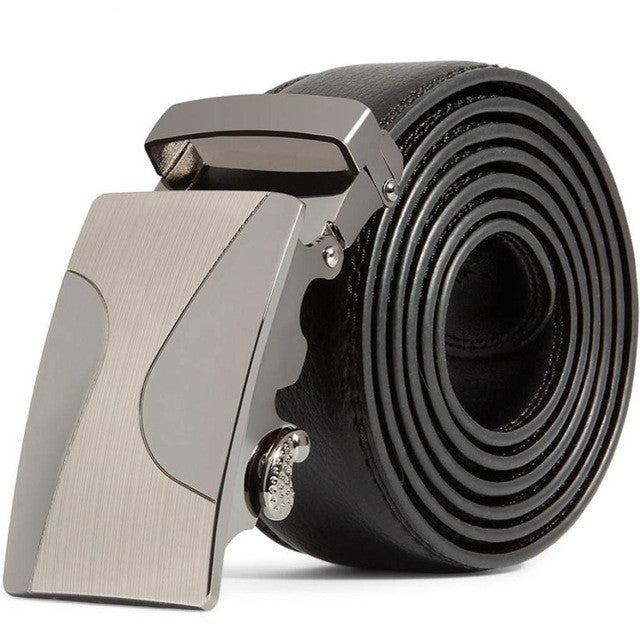 New Arrival Belts For Men Pu Leather Automatic Buckle Male Belts Business Waist Strap Belt Waistband Correas Para Hombre GS
